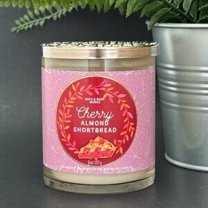 BBW Cherry Almond Shortbread Bath & Body Works Single Wick Candle